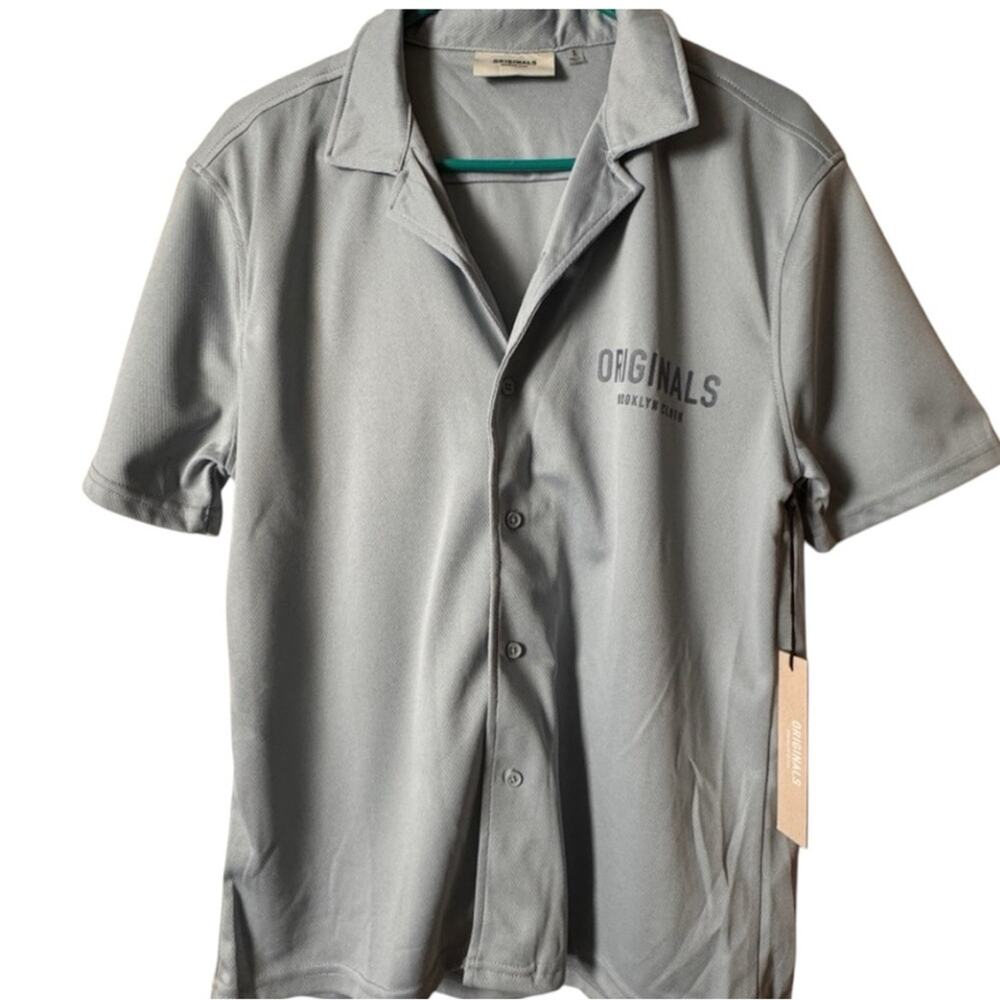 Originals Brooklyn Cloth Men’s Short Sleeve Button Front Shirt Sz S NWT